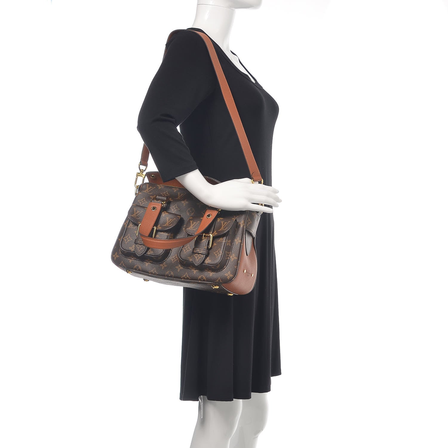 Louis Vuitton Monogram Manhattan NM Caramel 2 of 10