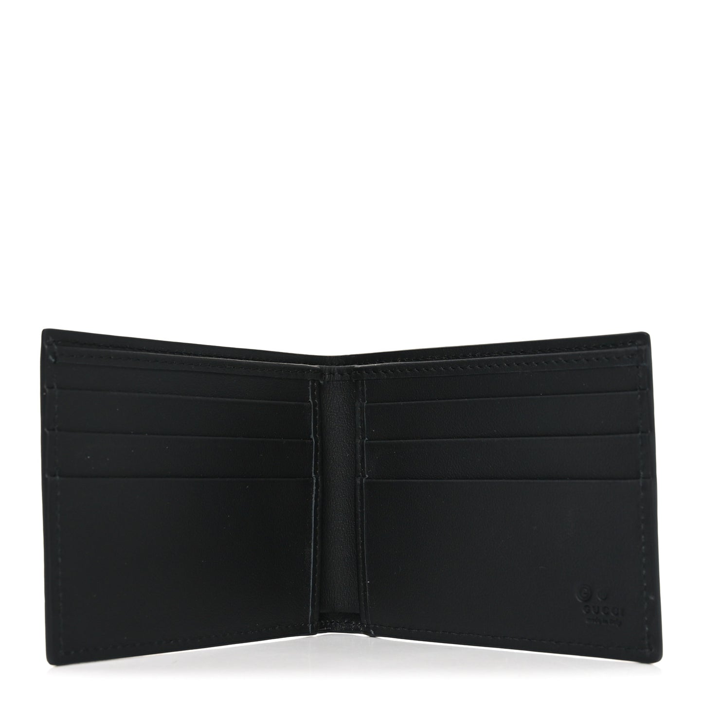 Microguccissima Bi-Fold Wallet Black