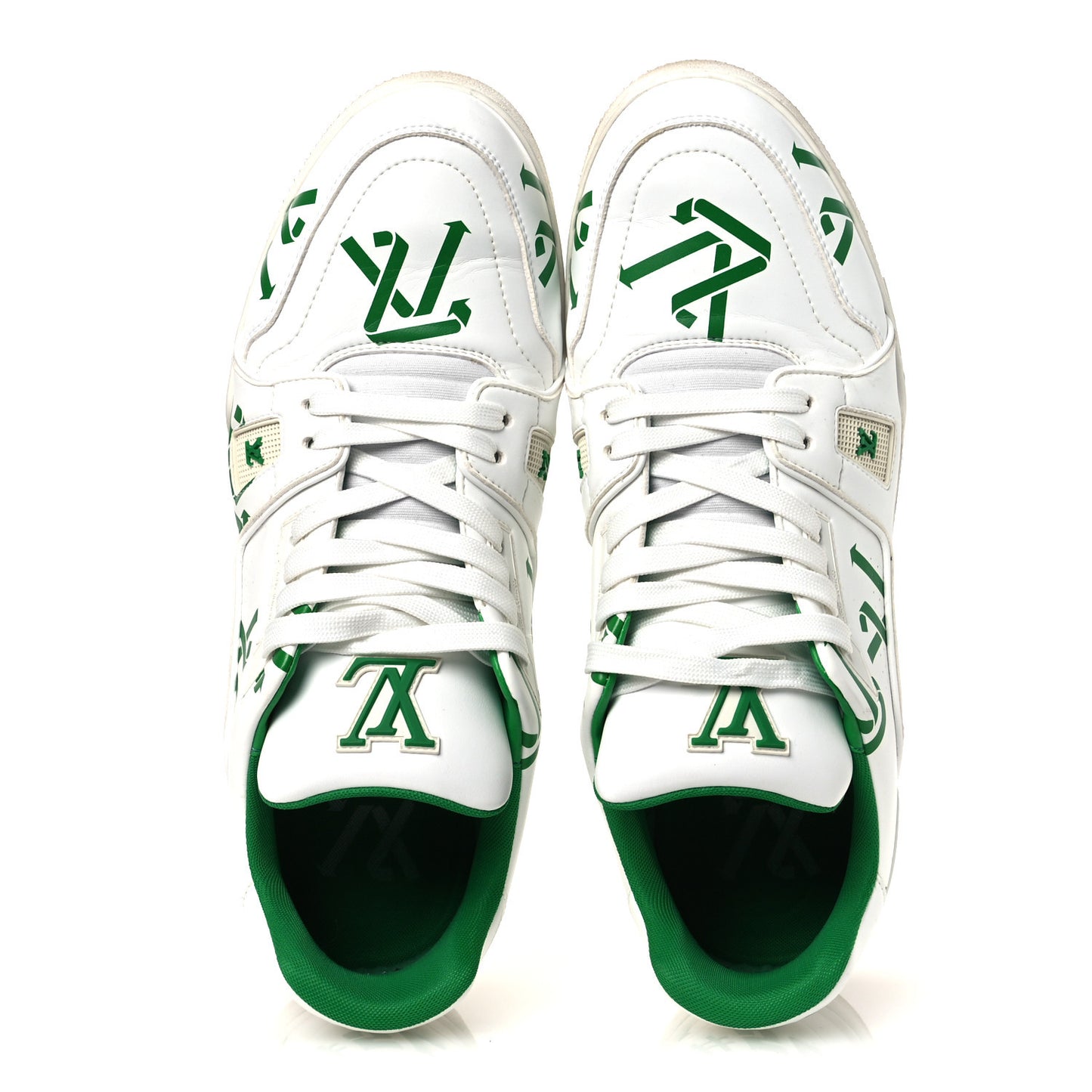 Mens LV Trainer Sneakers 10.5 Green