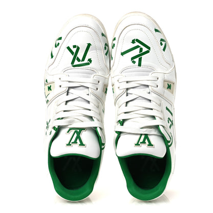 Louis Vuitton Mens LV Trainer Sneakers 10.5 Green 2 of 13