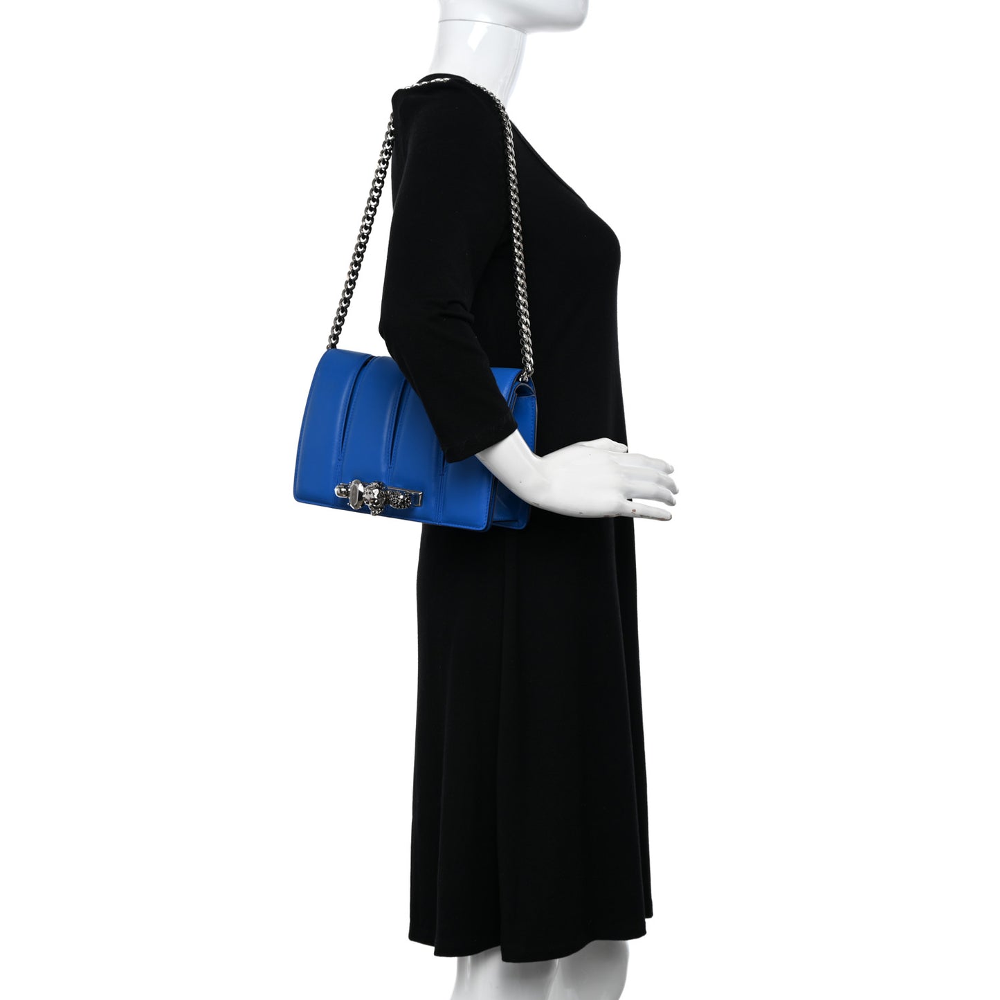 Calfskin Small Slash Bag Blue