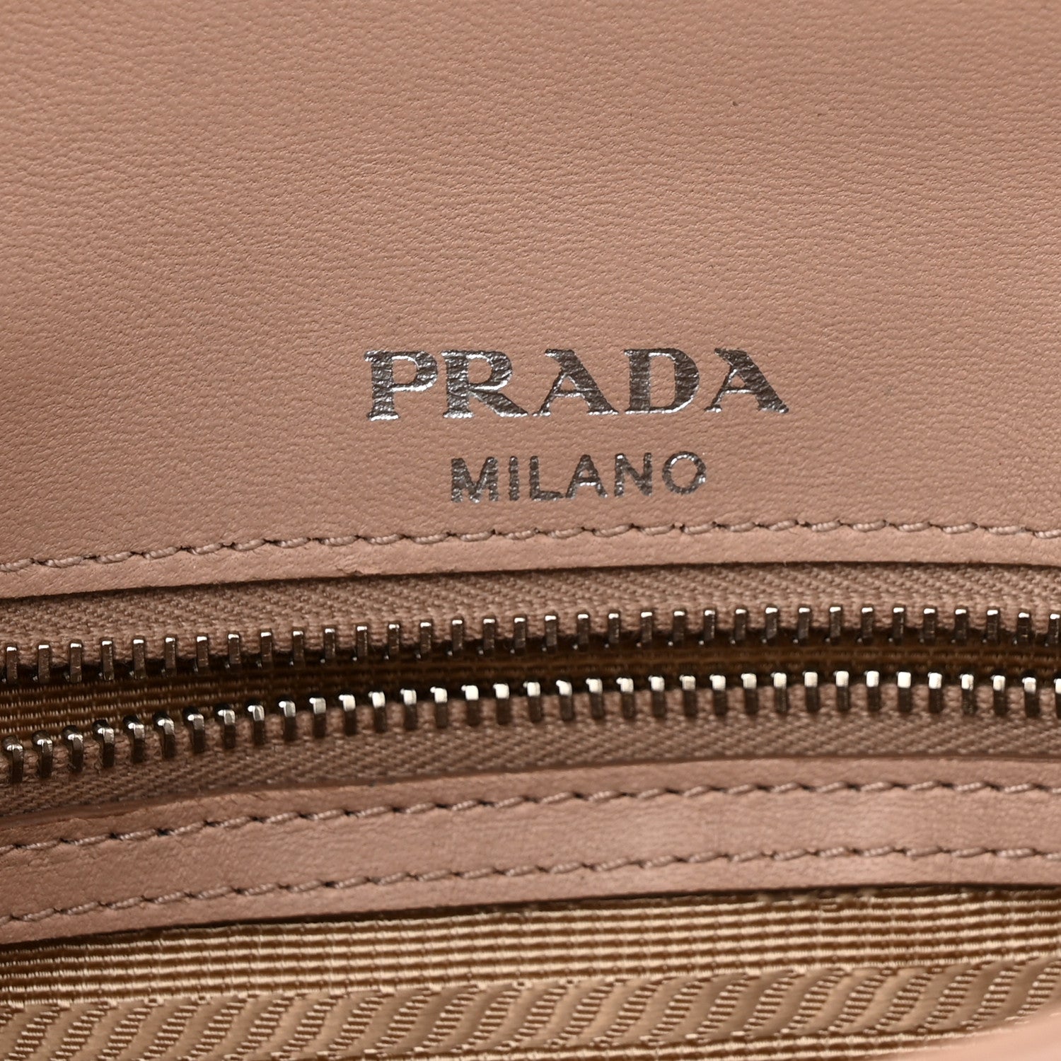 Prada Nappa Gaufre Small Chain Flap Shoulder Bag Cipria 6 of 9