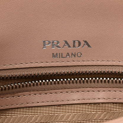 Prada Nappa Gaufre Small Chain Flap Shoulder Bag Cipria 6 of 9