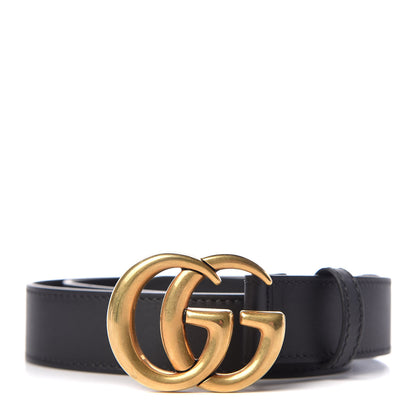 Gucci Calfskin Double G 30mm Belt 85 34 Black 1 of 7