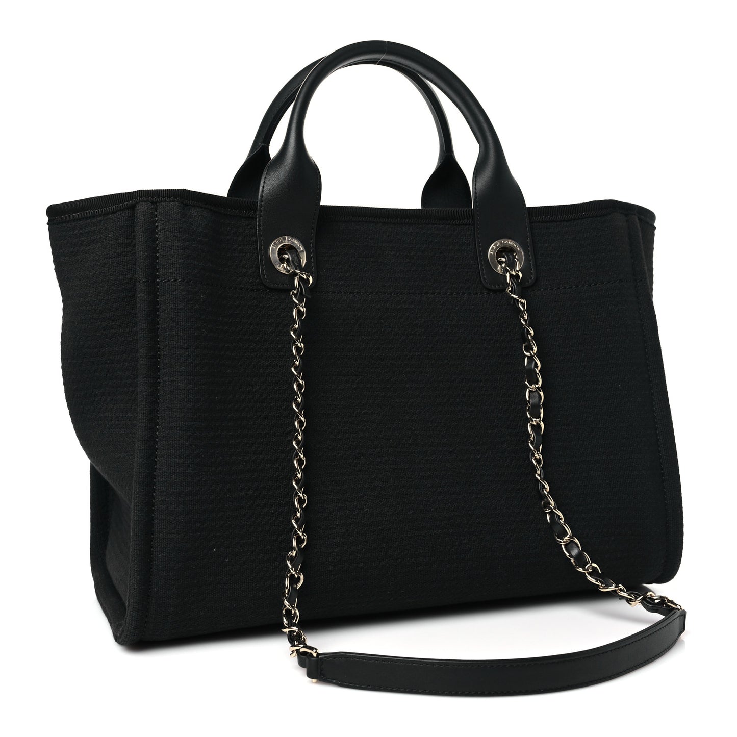 Mixed Fibers Small Deauville Tote Black