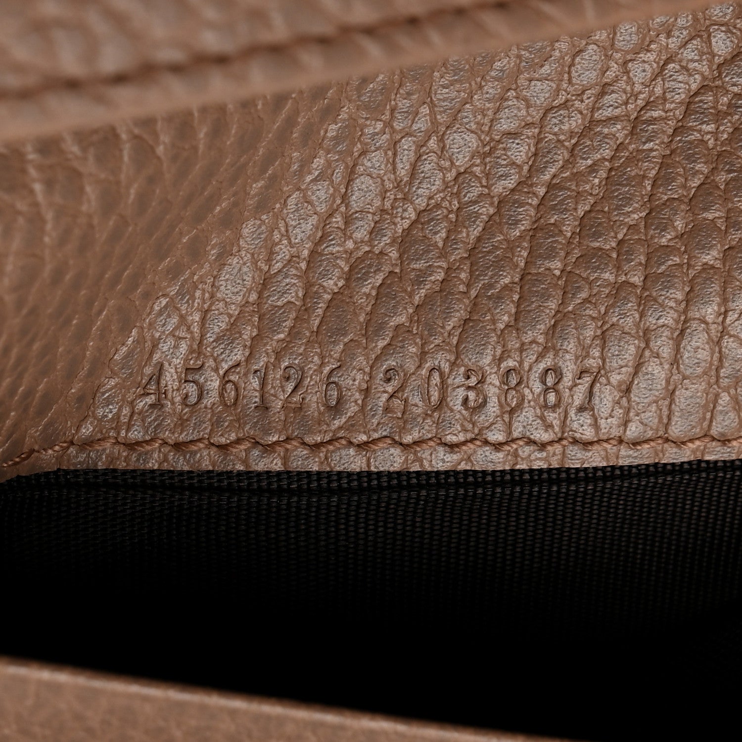 Gucci Pebbled Calfskin GG Marmont Card Case Porcelain Rose 7 of 7