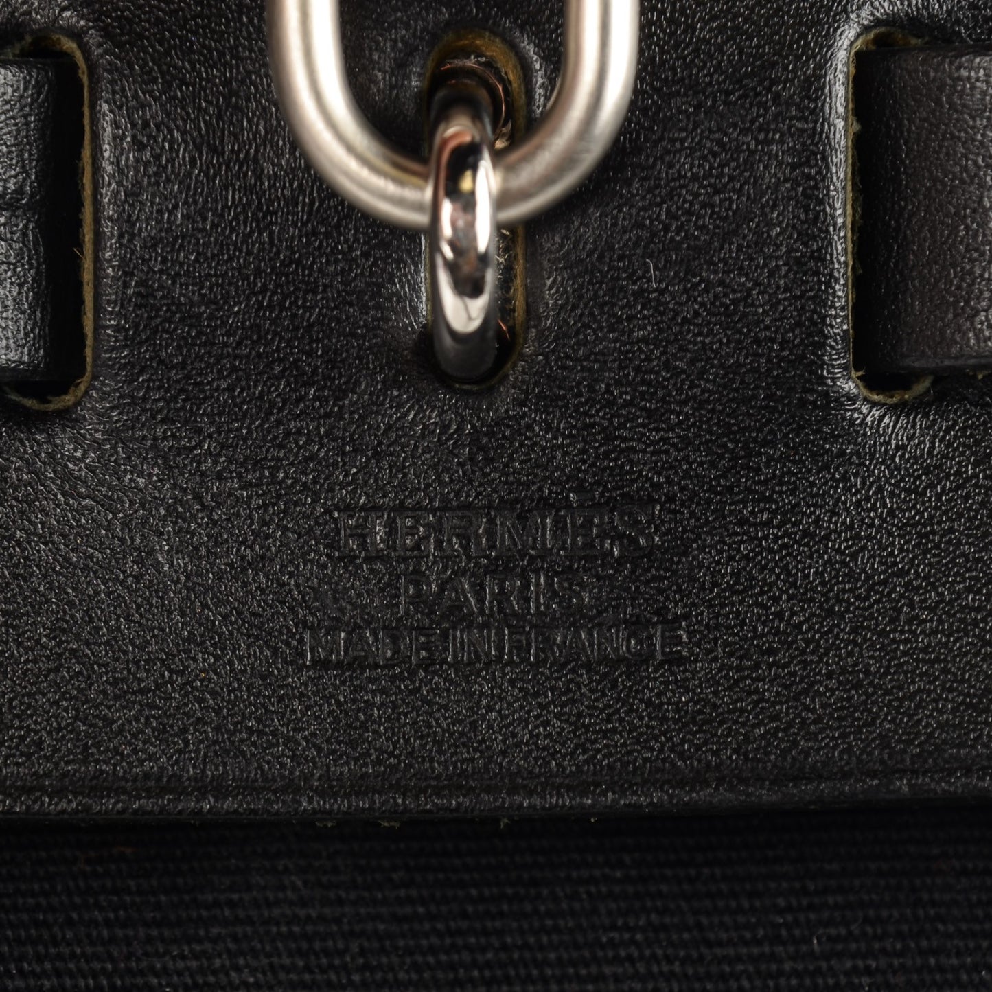 Vache Calfskin Toile Herbag 30 PM Black