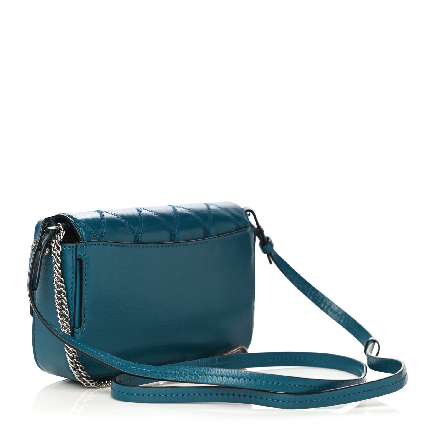 Goatskin Quilted GV3 Mini Pocket Convertible Bag Blue