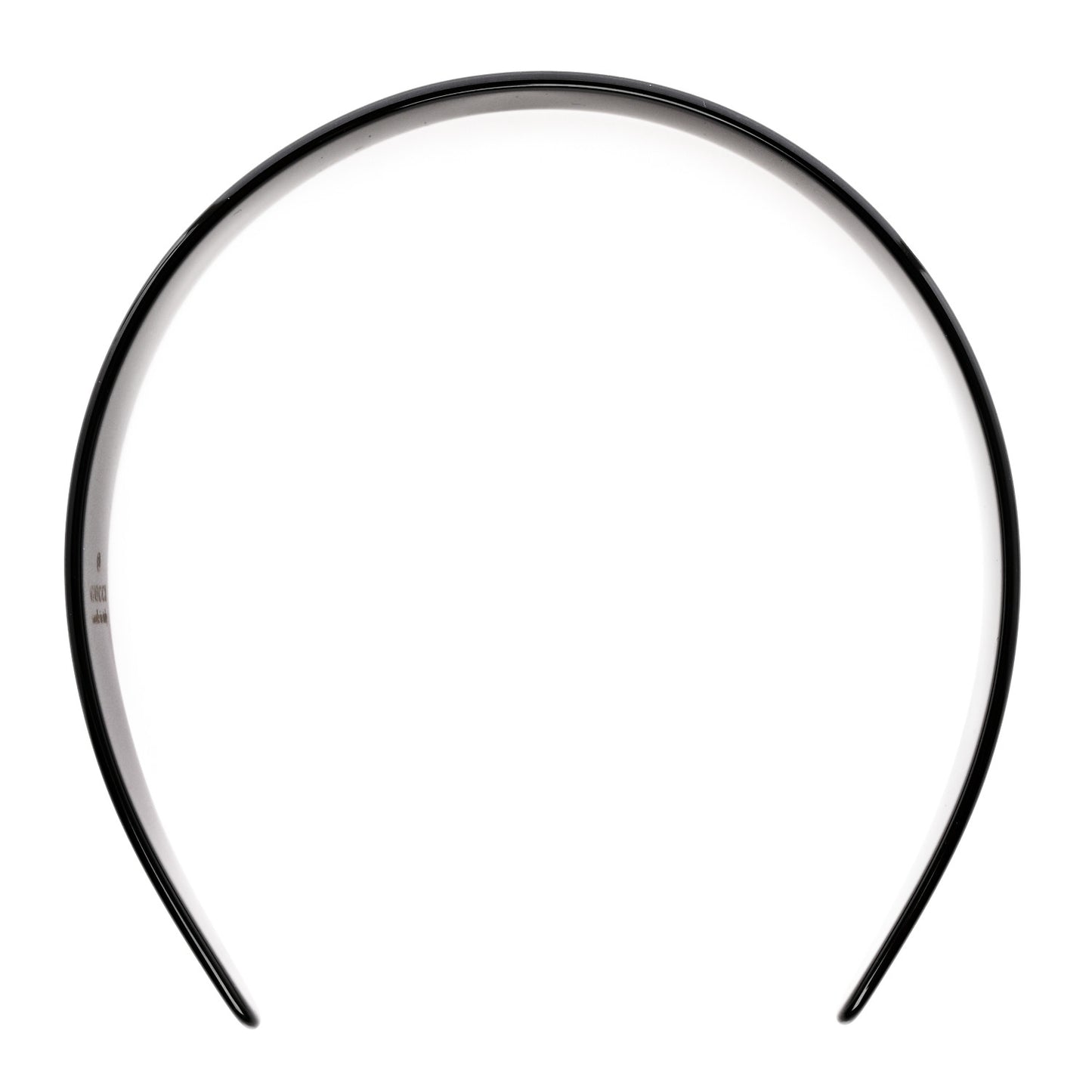 Resin Crystal Interlocking G Headband Black