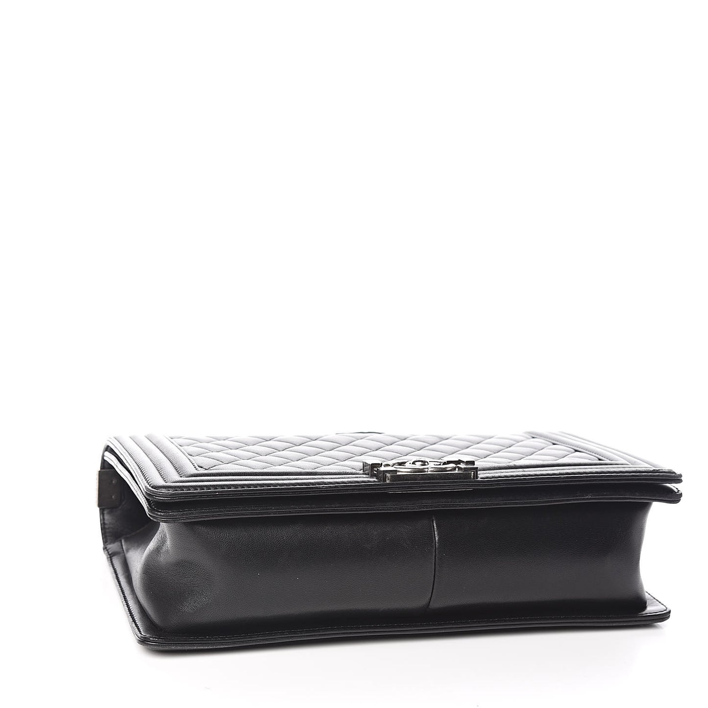 Lambskin Quilted New Medium Boy Flap Black