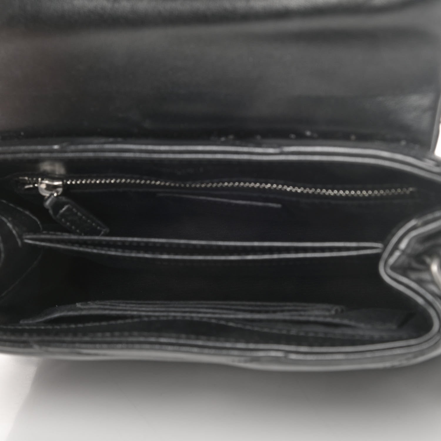 Saint Laurent Calfskin Y Quilted Monogram Toy Loulou Crossbody Bag Black 4 of 6