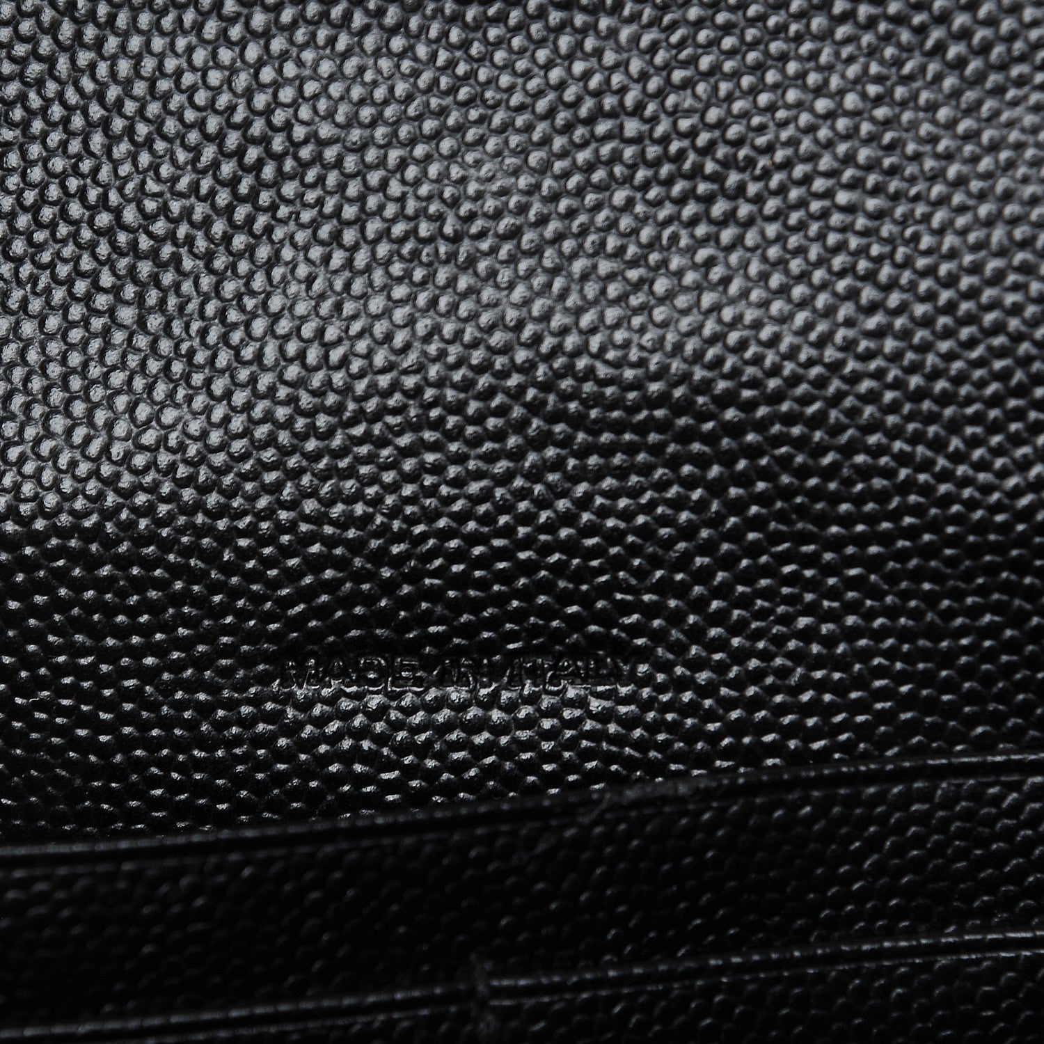 Saint Laurent Grain De Poudre Matelasse Chevron Monogram Envelope Chain Wallet Black 7 of 8