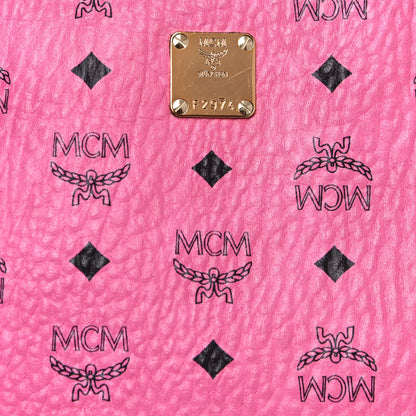 MCM Visetos Medium Reversible Liz Shopper Tote Pink 19 of 25