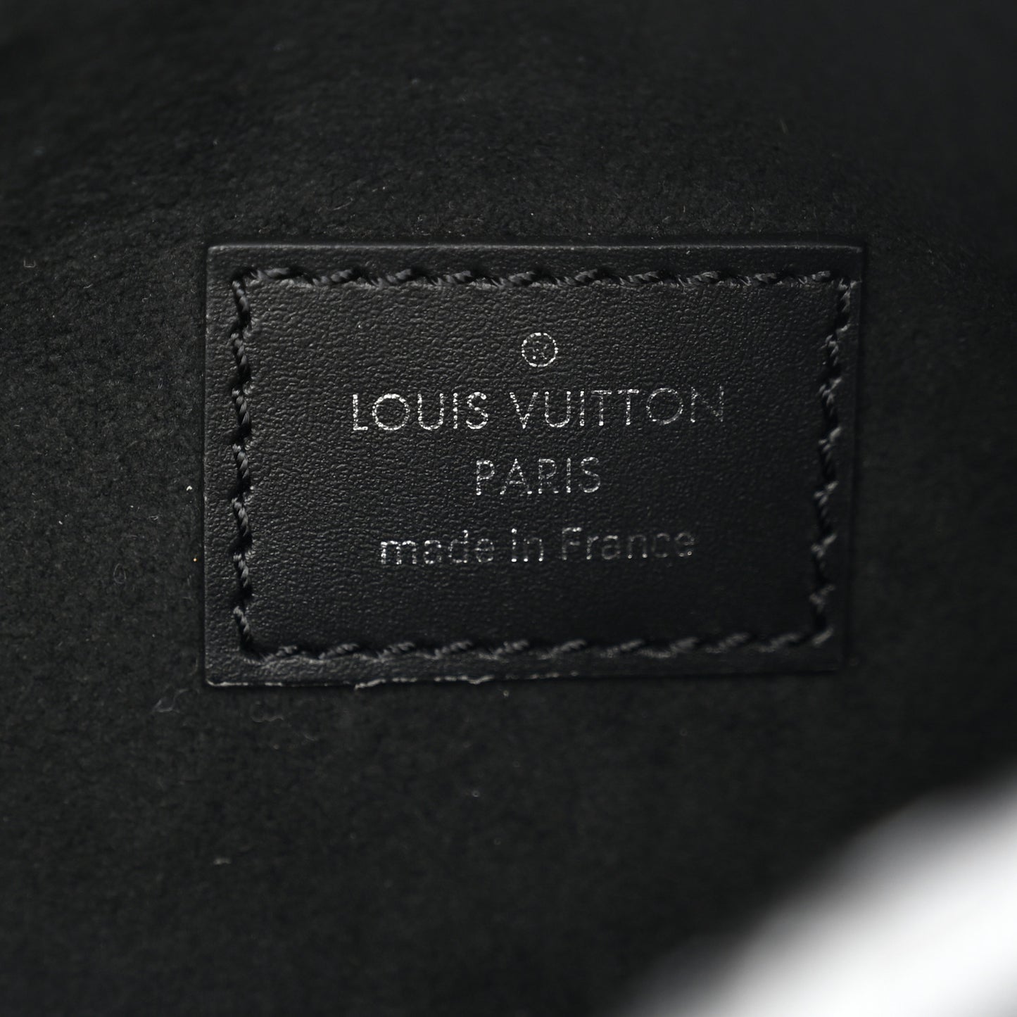 Calfskin Debossed Monogram Side Trunk Black