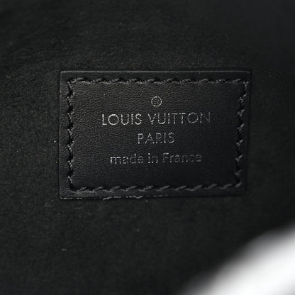 Louis Vuitton Calfskin Debossed Monogram Side Trunk Black 6 of 9