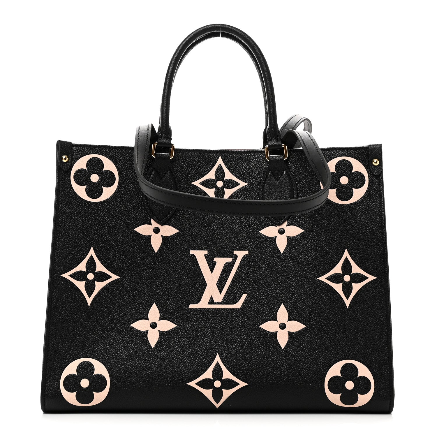 Louis Vuitton Empreinte Monogram Giant Onthego MM Black Beige 1 of 10