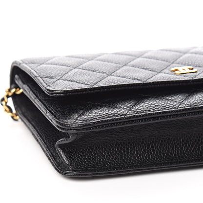 Chanel Caviar Quilted Wallet On Chain WOC Black 9 of 11