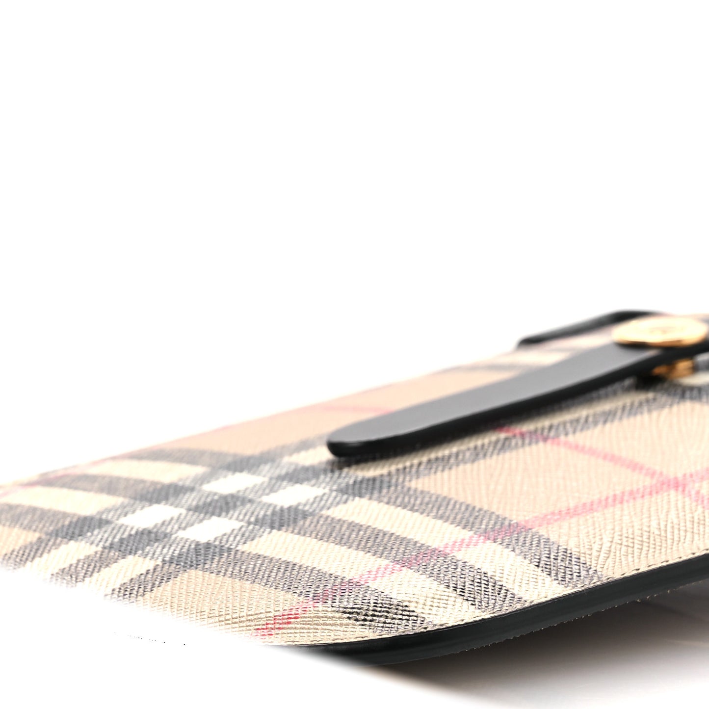 E-Canvas Calfskin Vintage Check Anne Phone Case With Strap Archive Beige