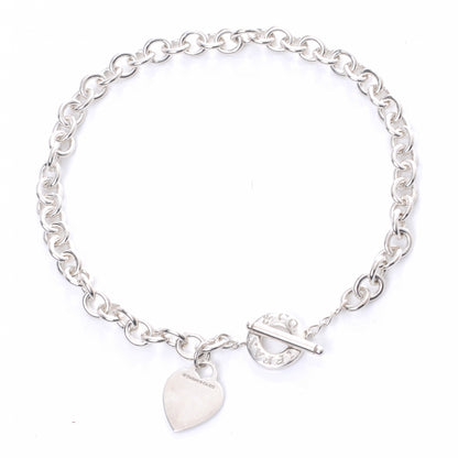 Tiffany Sterling Silver Heart Tag Toggle Necklace 3 of 5