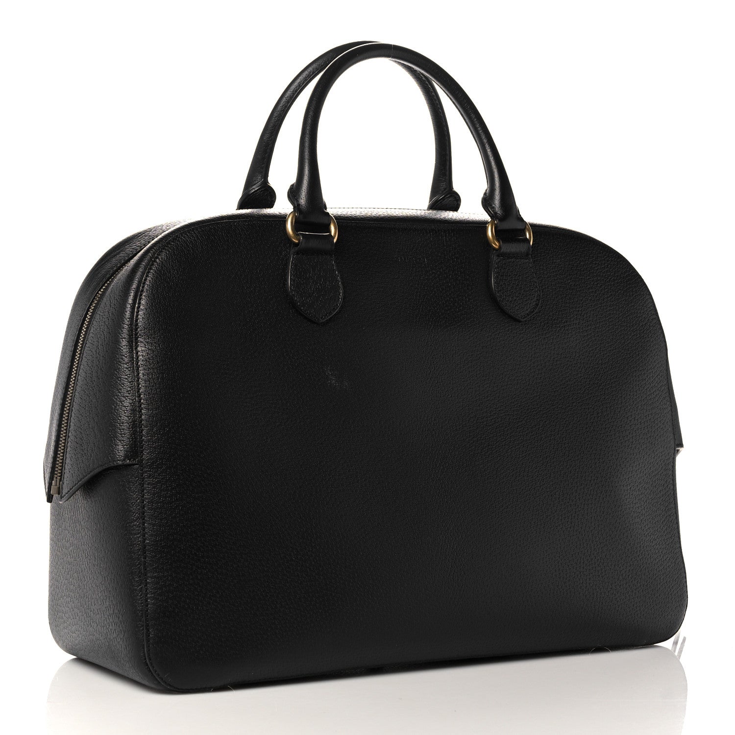 Gucci Calfskin Kingsnake Print Duffle Black 3 of 17