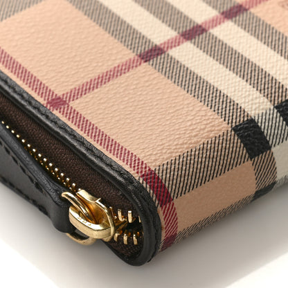 Burberry Haymarket Check Zip Around Wallet 7 of 8