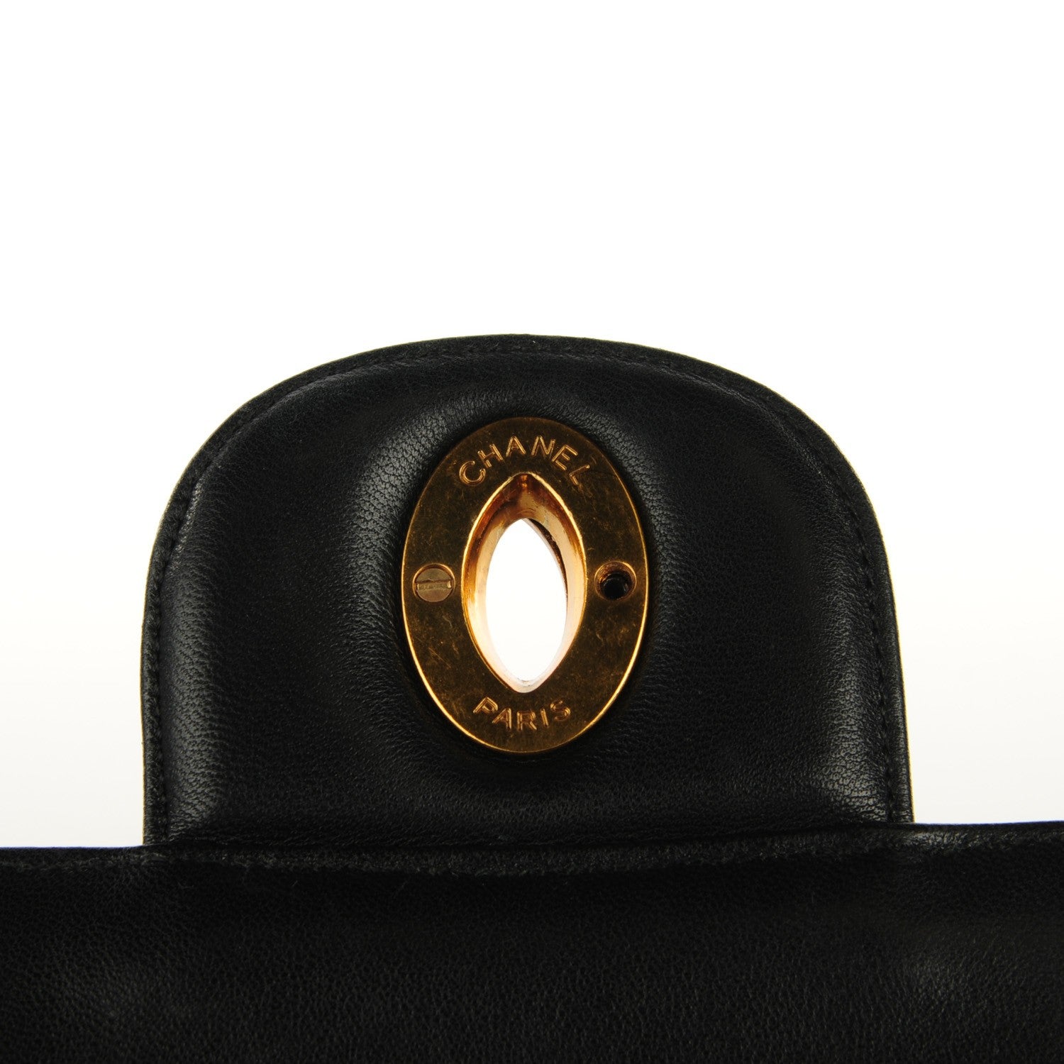 Chanel Lambskin Vertical Quilt Jumbo Flap Black 5 of 9