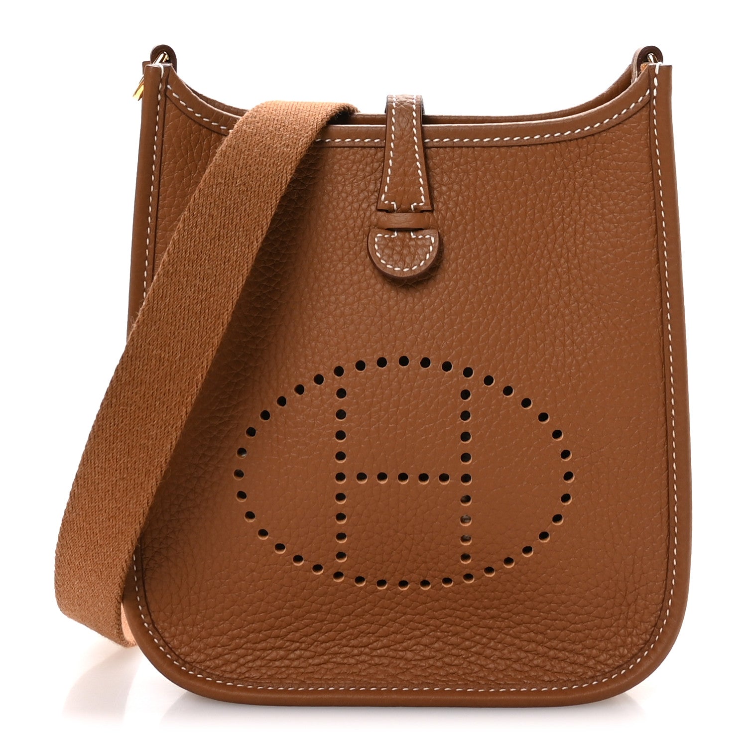Hermes Taurillon Clemence Evelyne TPM Gold 1 of 11