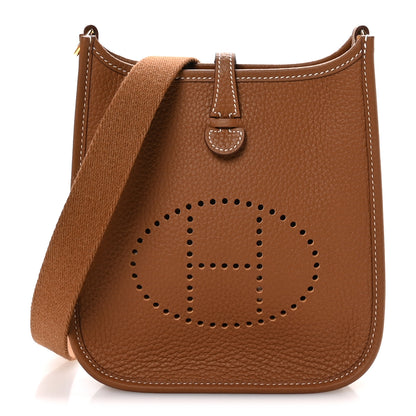 Hermes Taurillon Clemence Evelyne TPM Gold 1 of 11