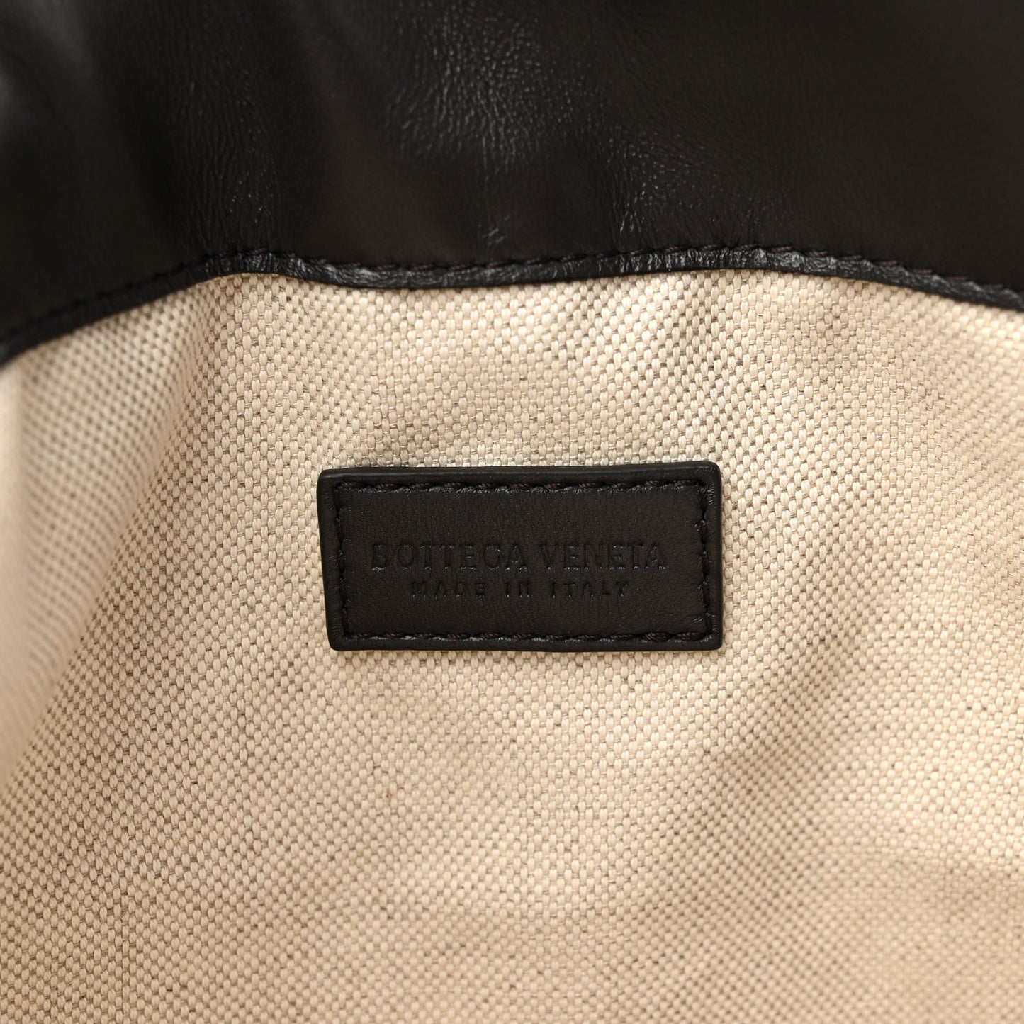 Nappa Intrecciato Raffia Dustbag Natural Espresso