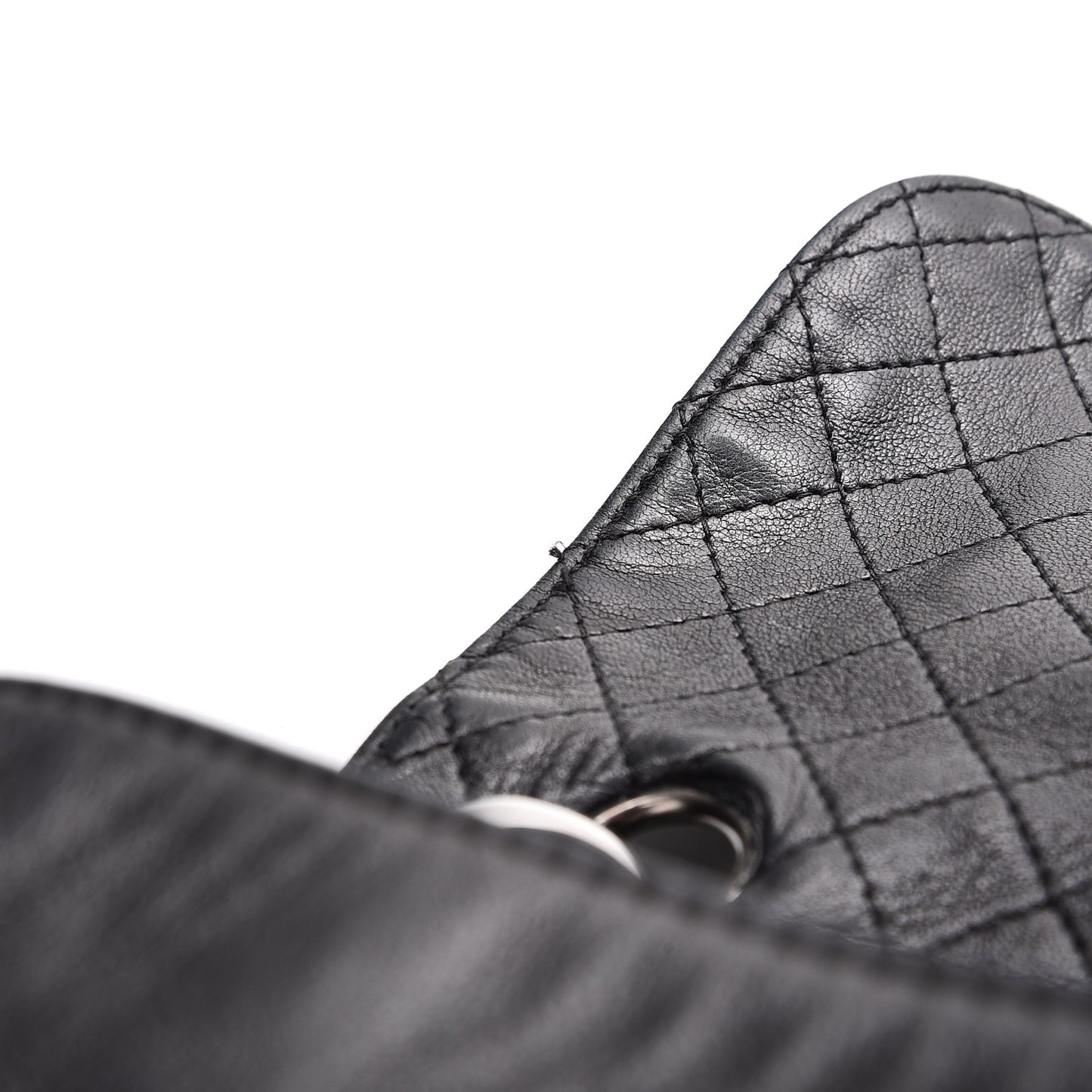 Lambskin Medium Soft and Chain Flap Black