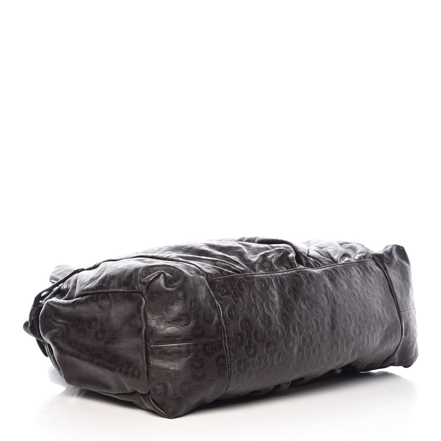 Calfskin Horsebit Embossed Large Hysteria Tote Chocolate