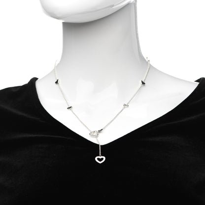 Tiffany Sterling Silver Heart Lariat Necklace 2 of 4