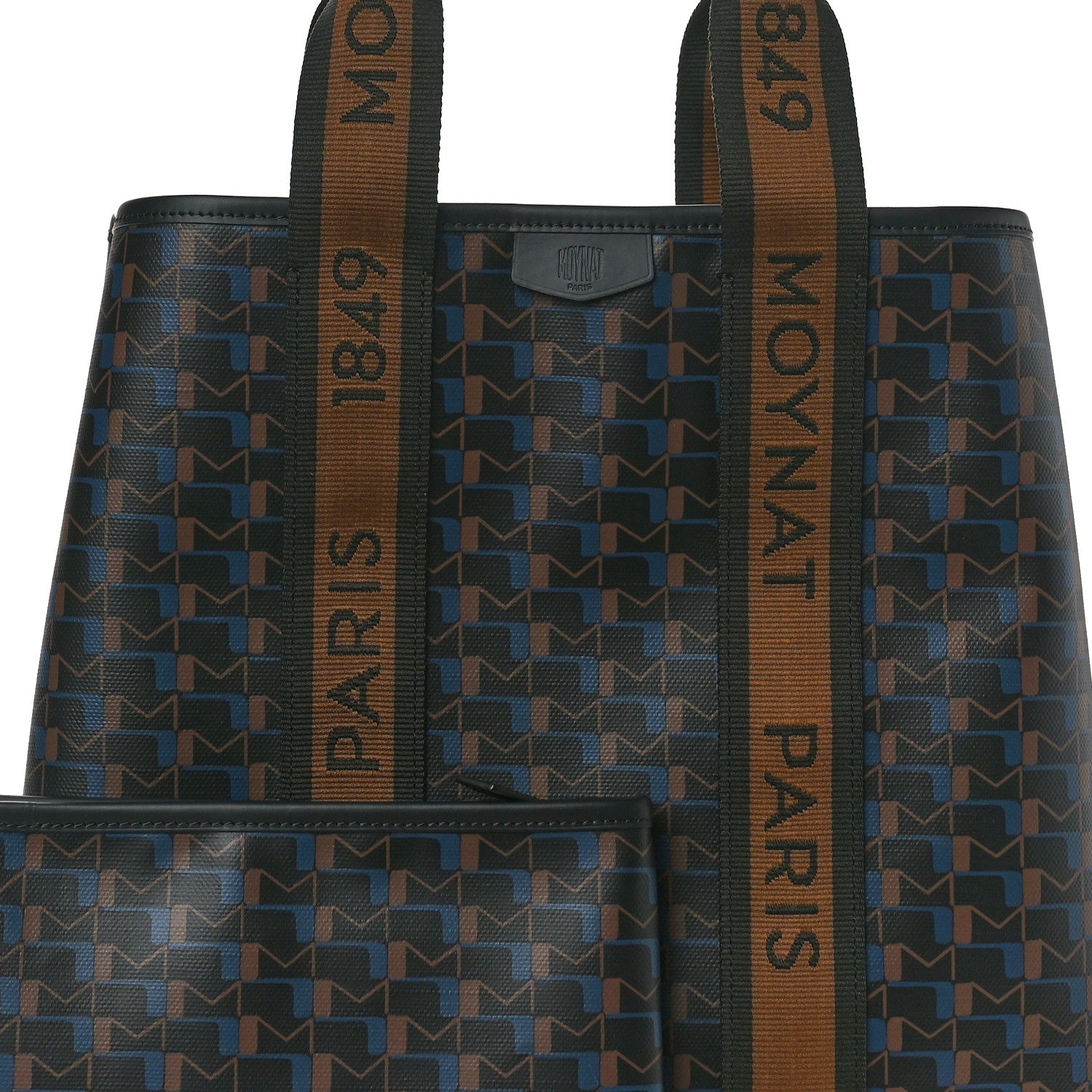 Moynat Canvas 1920 M Monogram Tote Black Brown 8 of 10