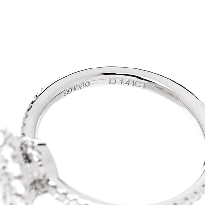 Harry Winston Platinum Diamond 1.41ct The One Round Brilliant Micropave Engagement Ring 47 4.25 6 of 7