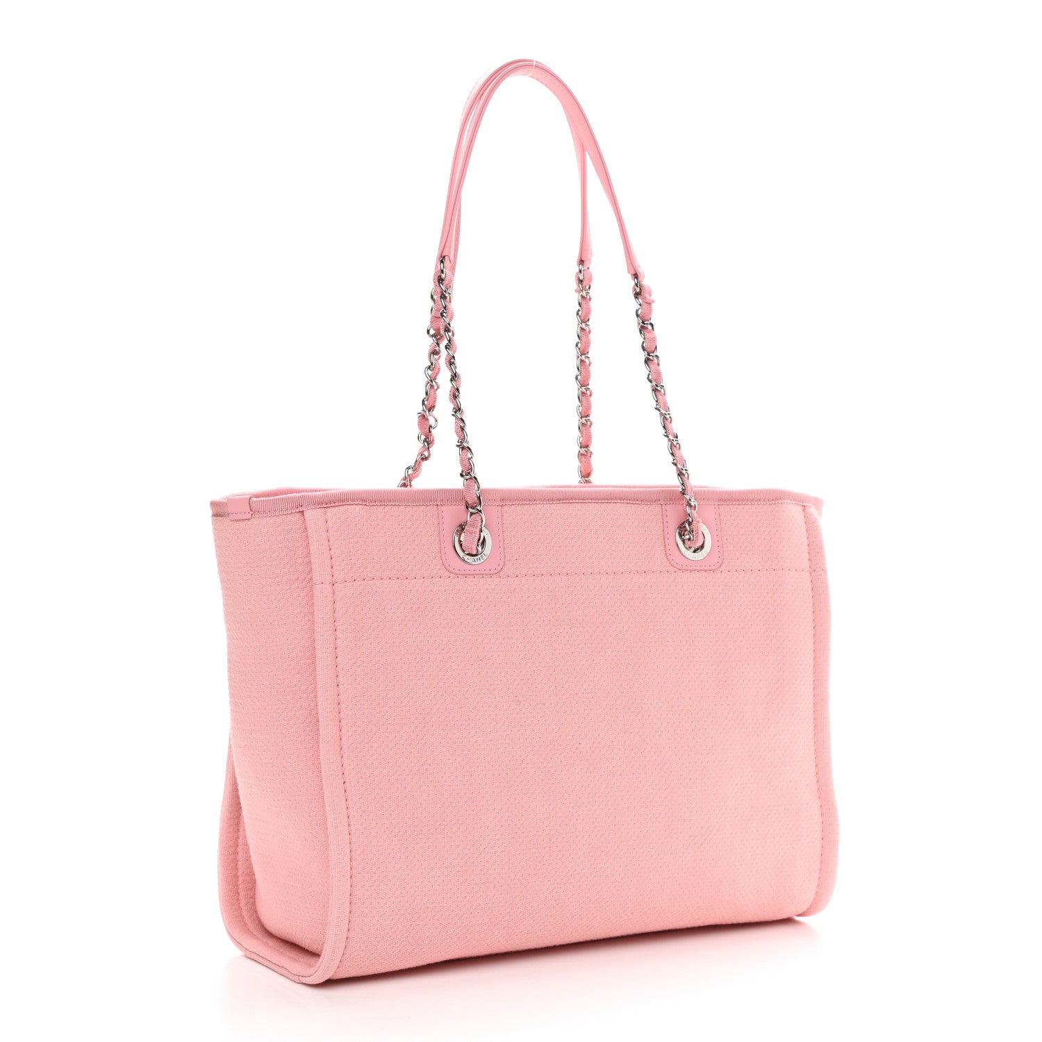 Chanel Mixed Fibers Small Deauville Tote Pink 3 of 11