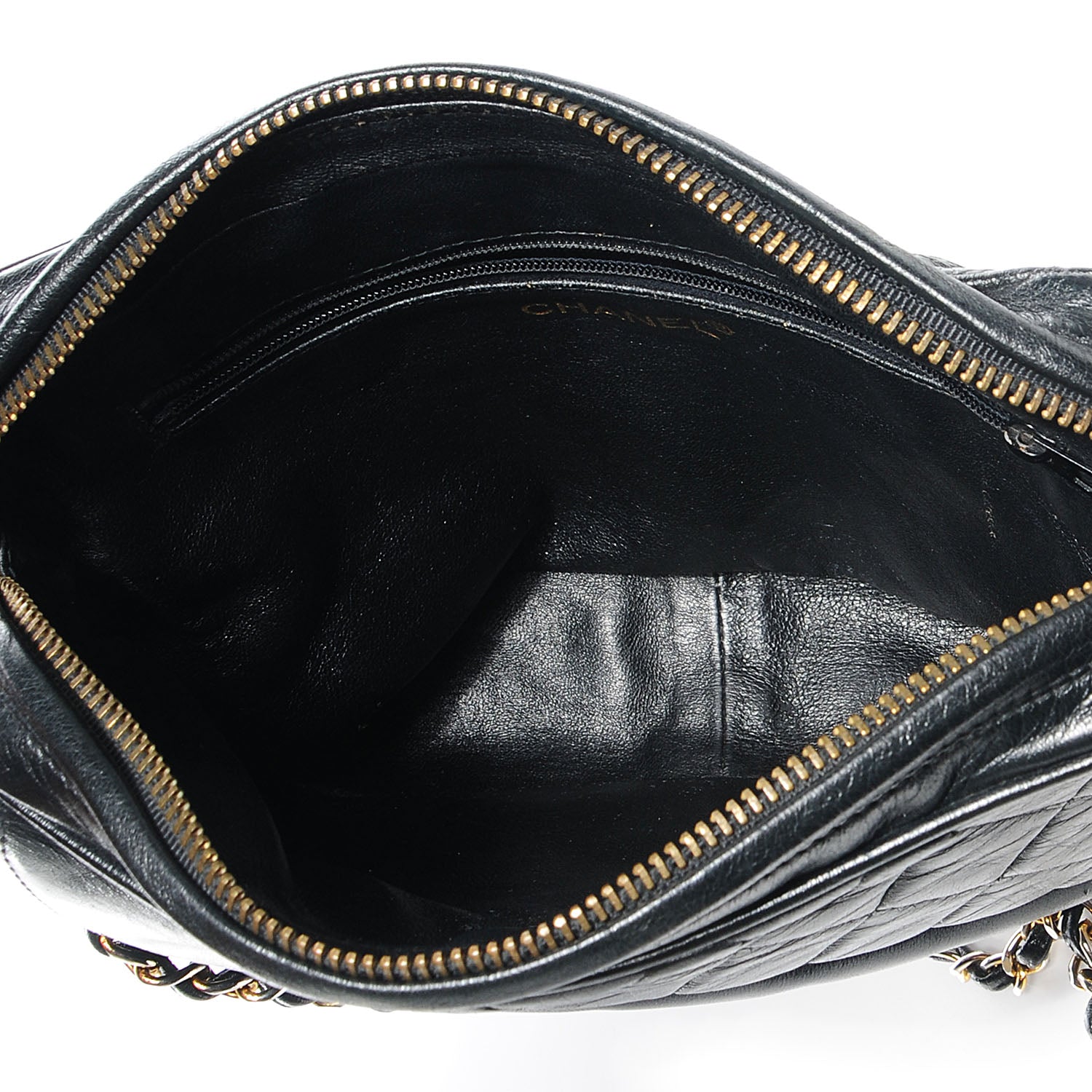 Chanel Lambskin Quilted Tassel Camera Case Black 7 of 7