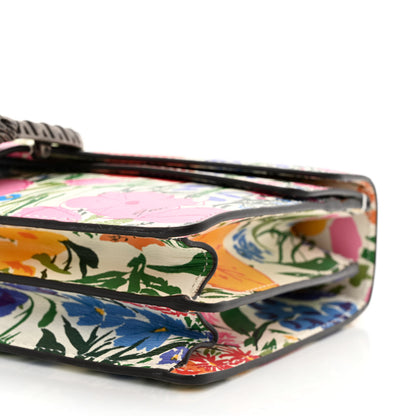 Gucci X KEN SCOTT New Shangai Calfskin Jardin D'Avril Floral Print Small Dionysus Shoulder Bag Ivory Pink 10 of 10