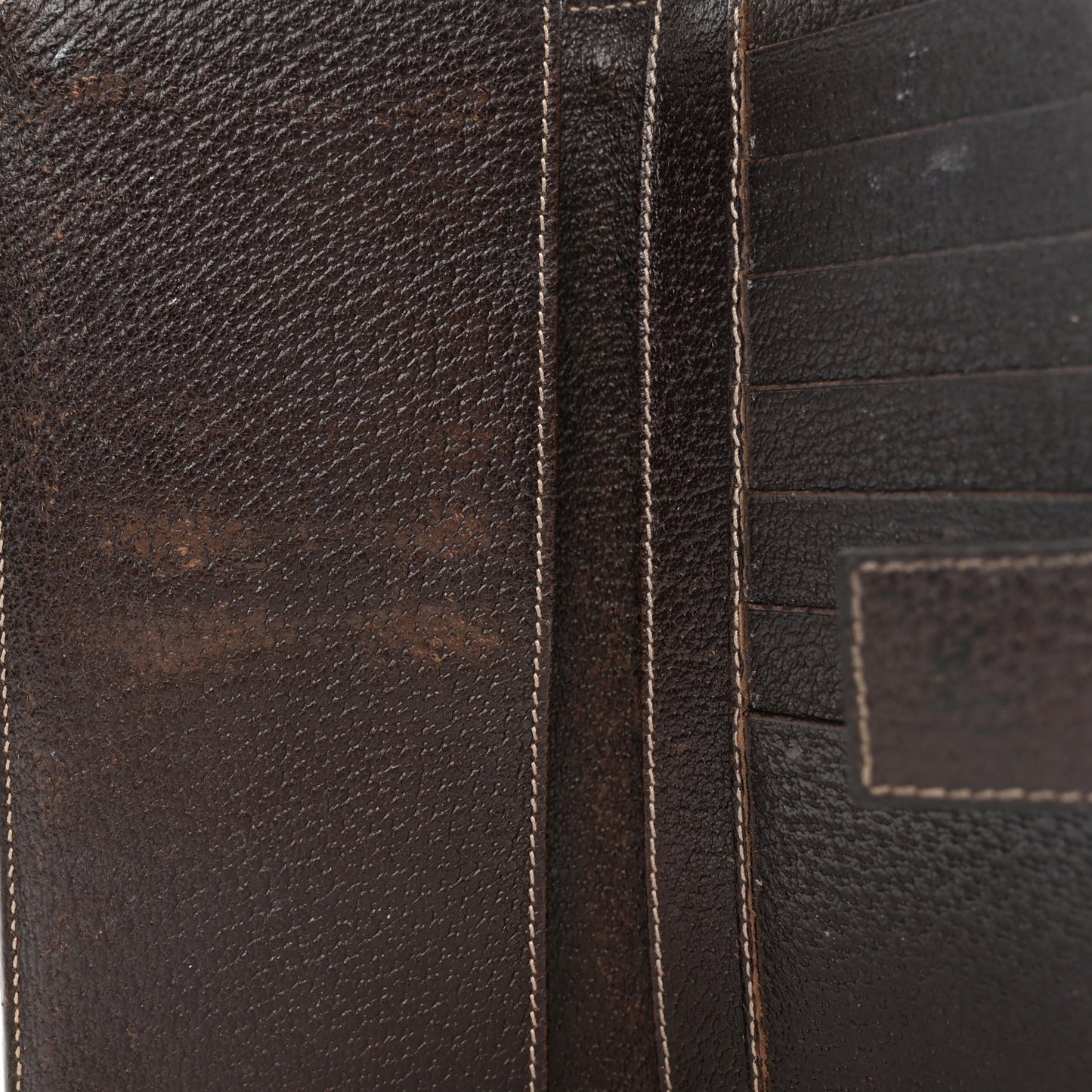 Crystal Monogram Continental Charmy Wallet Brown