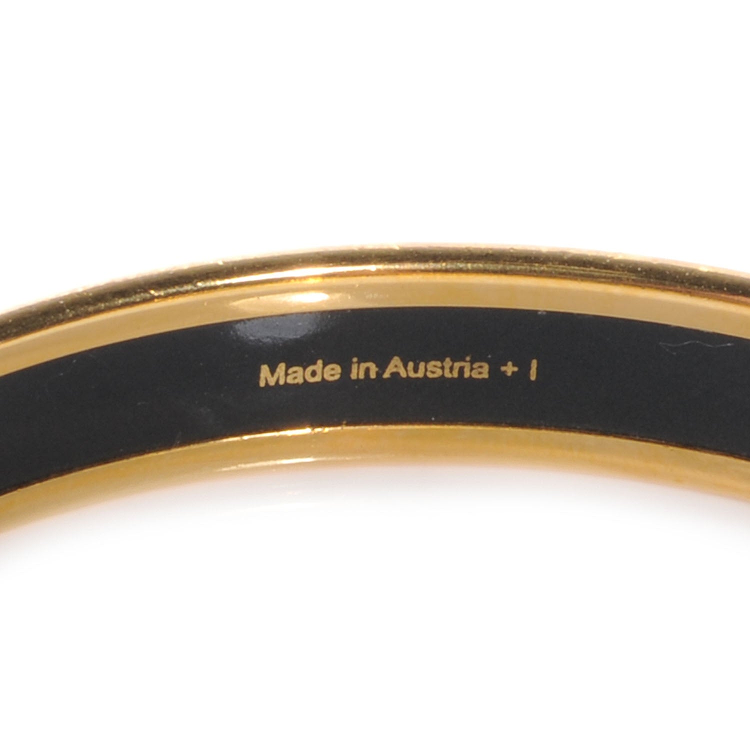 Hermes Enamel Printed Narrow Sun Moon Stars Bracelet 65 Bleu 5 of 5