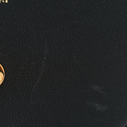 Louis Vuitton Grained Calfskin LV Pont 9 Soft MM Black 10 of 11