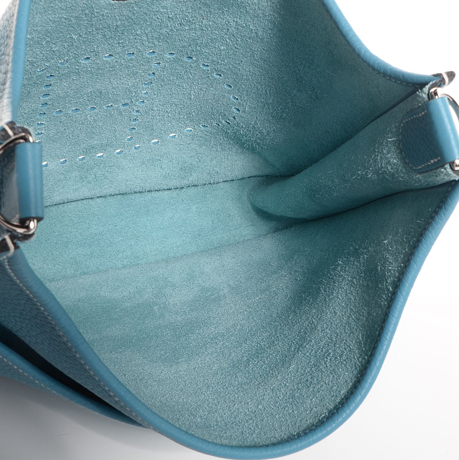 Hermes Taurillon Clemence Evelyne III GM Blue Jean 12 of 17