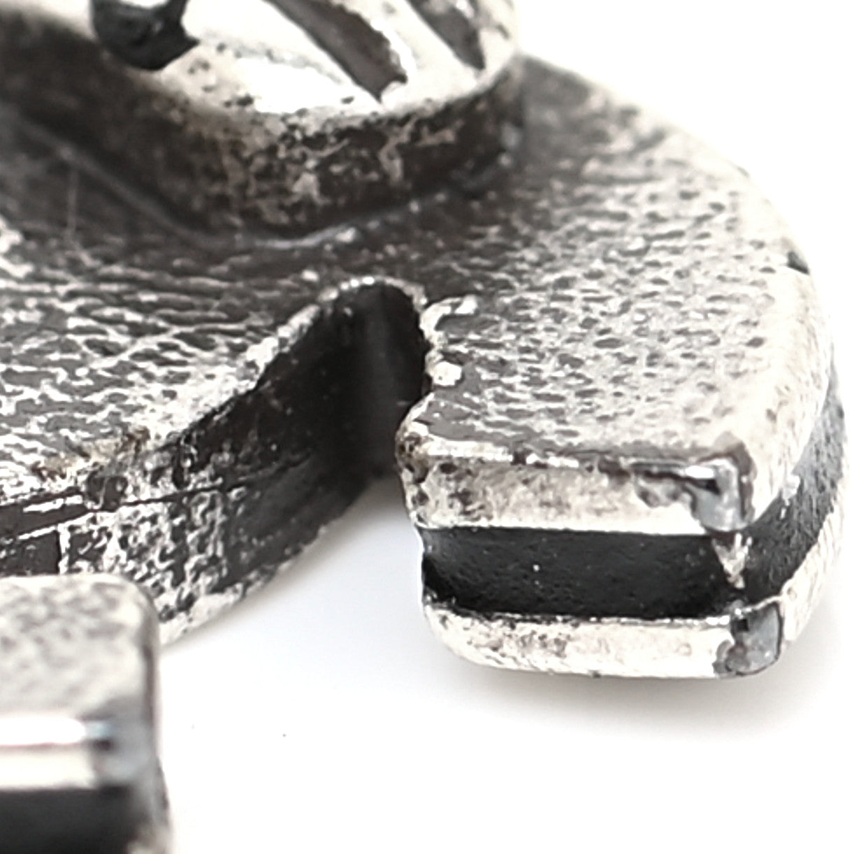Chanel Ruthenium CC Clip On Earrings Silver Black 7 of 8