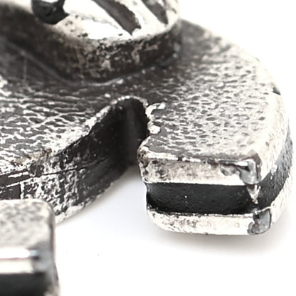 Chanel Ruthenium CC Clip On Earrings Silver Black 7 of 8