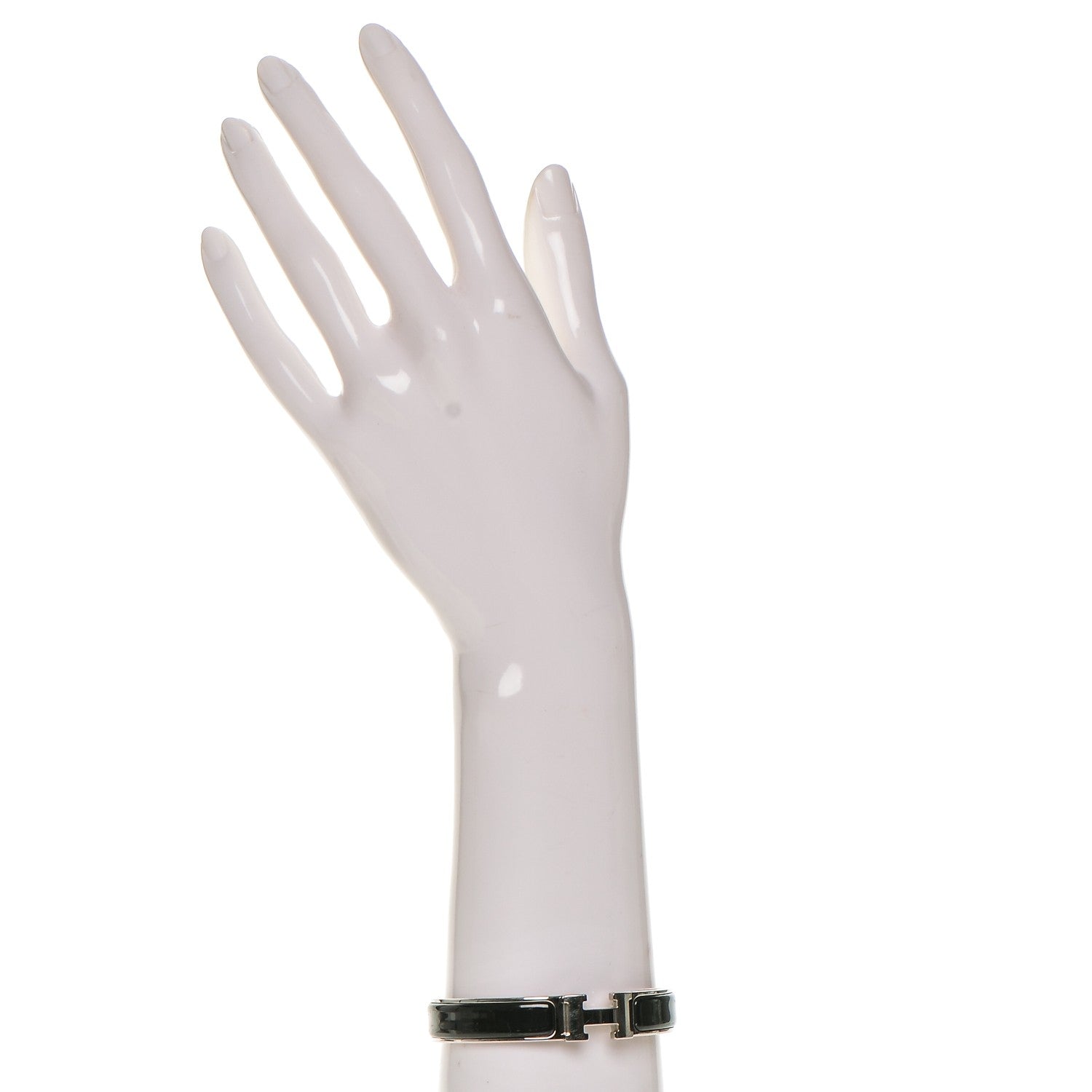 Hermes Enamel Narrow Clic Clac H Bracelet PM Black 2 of 6