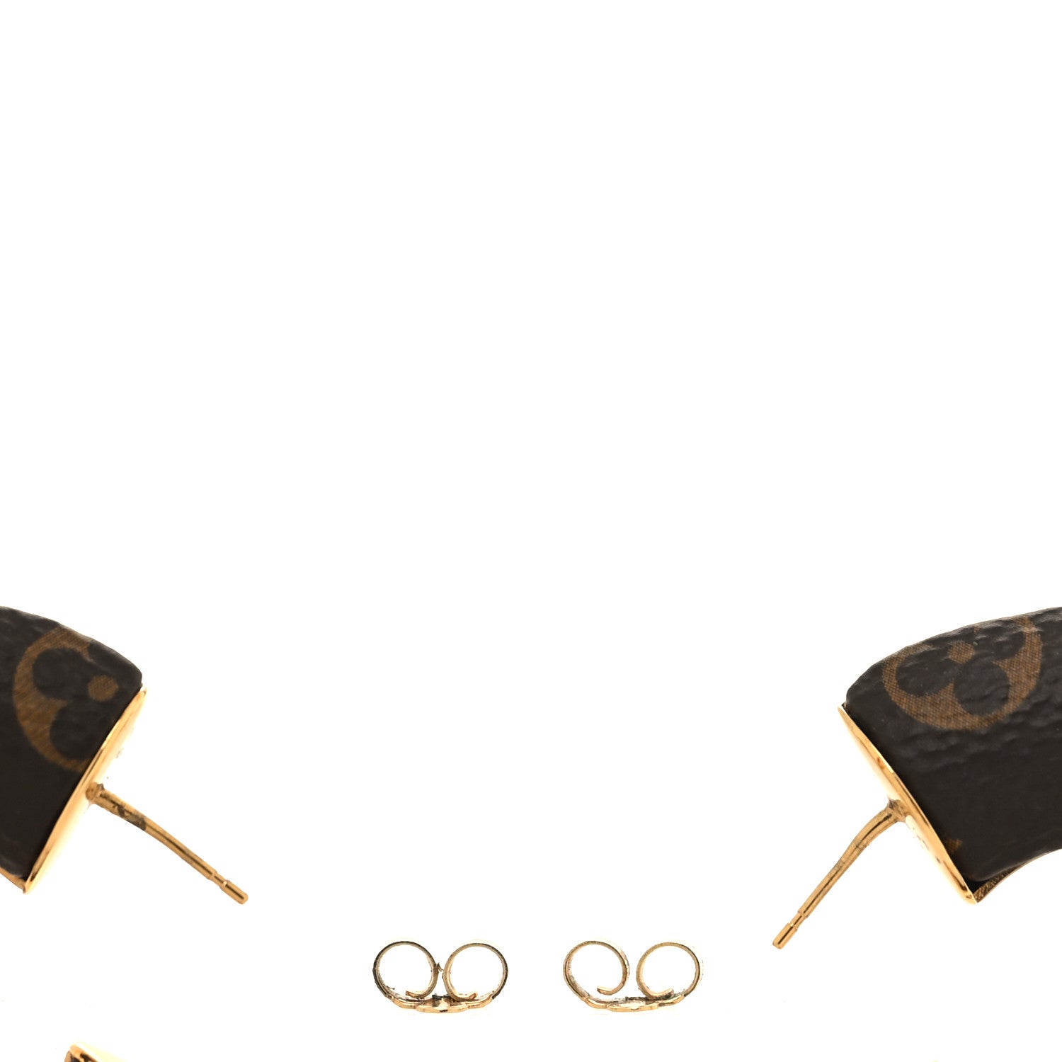 Louis Vuitton Monogram Wild Mini Hoop Earrings 3 of 5