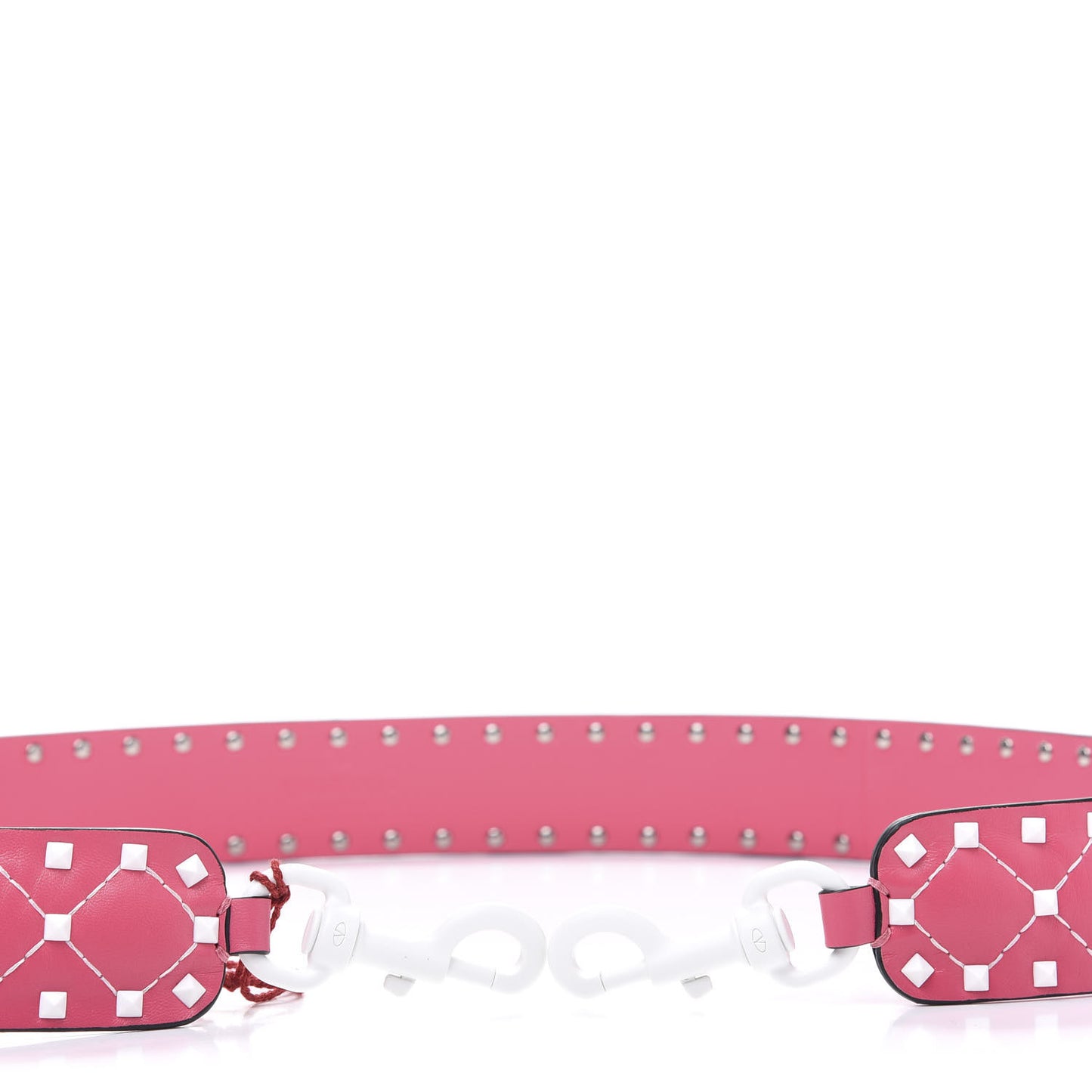 Lambskin Free Rockstud Spike Shoulder Strap Shadow Pink
