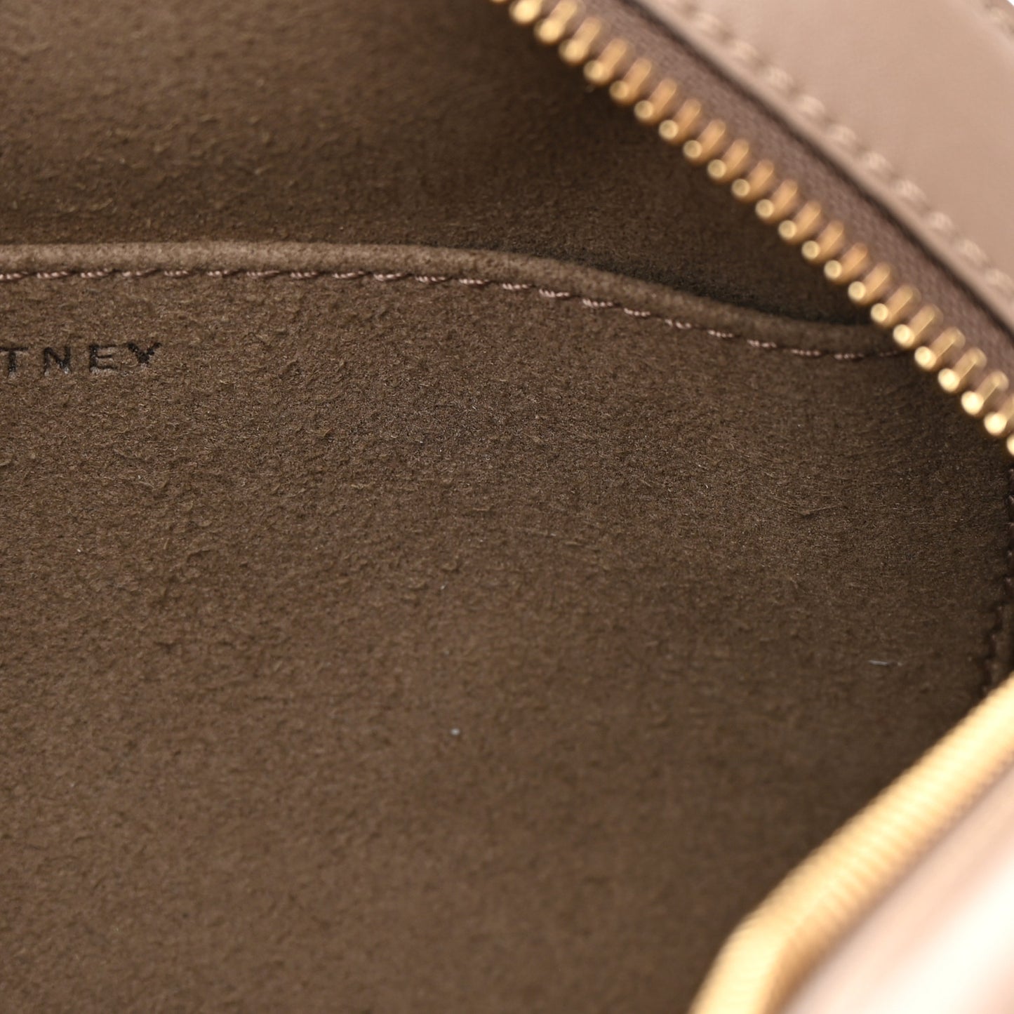 Eco Alter Nappa Perforated Logo Mini Bag Dark Taupe