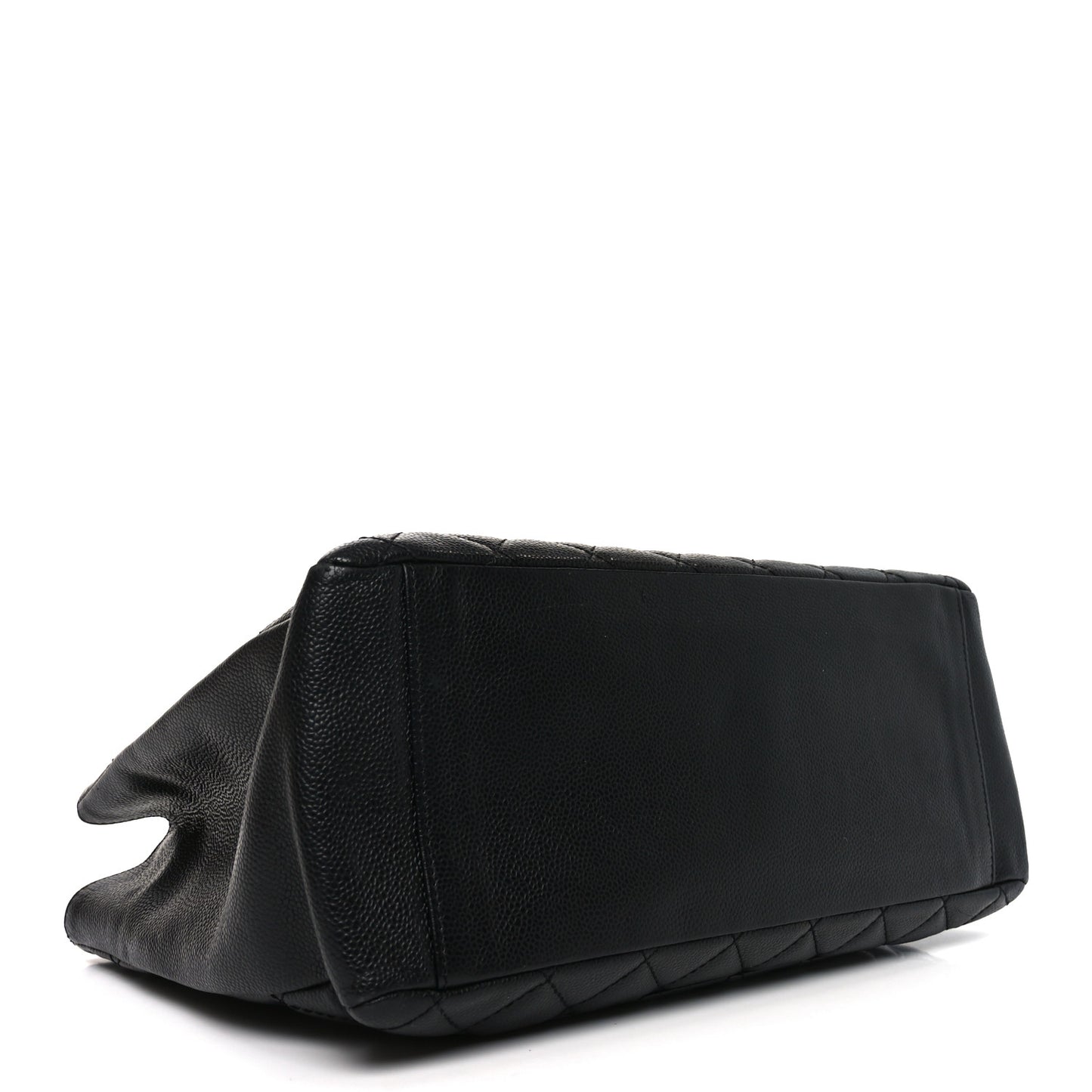Caviar Quilted Grand Shopping Tote GST Black  Black