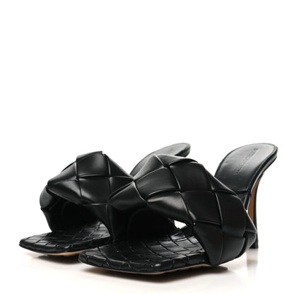 Bottega Veneta Nappa Maxi Intrecciato Lido Mule Sandals 40 Black 3 of 7