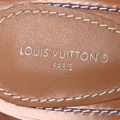 Louis Vuitton Calfskin Lock It Flat Mule 36 Cognac 8 of 11